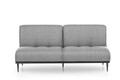 Canapea extensibila Anton Sofabed, Futon, 3 locuri, 190x130 cm, metal, gri