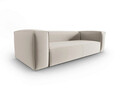 Canapea 4 locuri, Mackay, Cosmopolitan Design, 230x94x73 cm, catifea, bej deschis