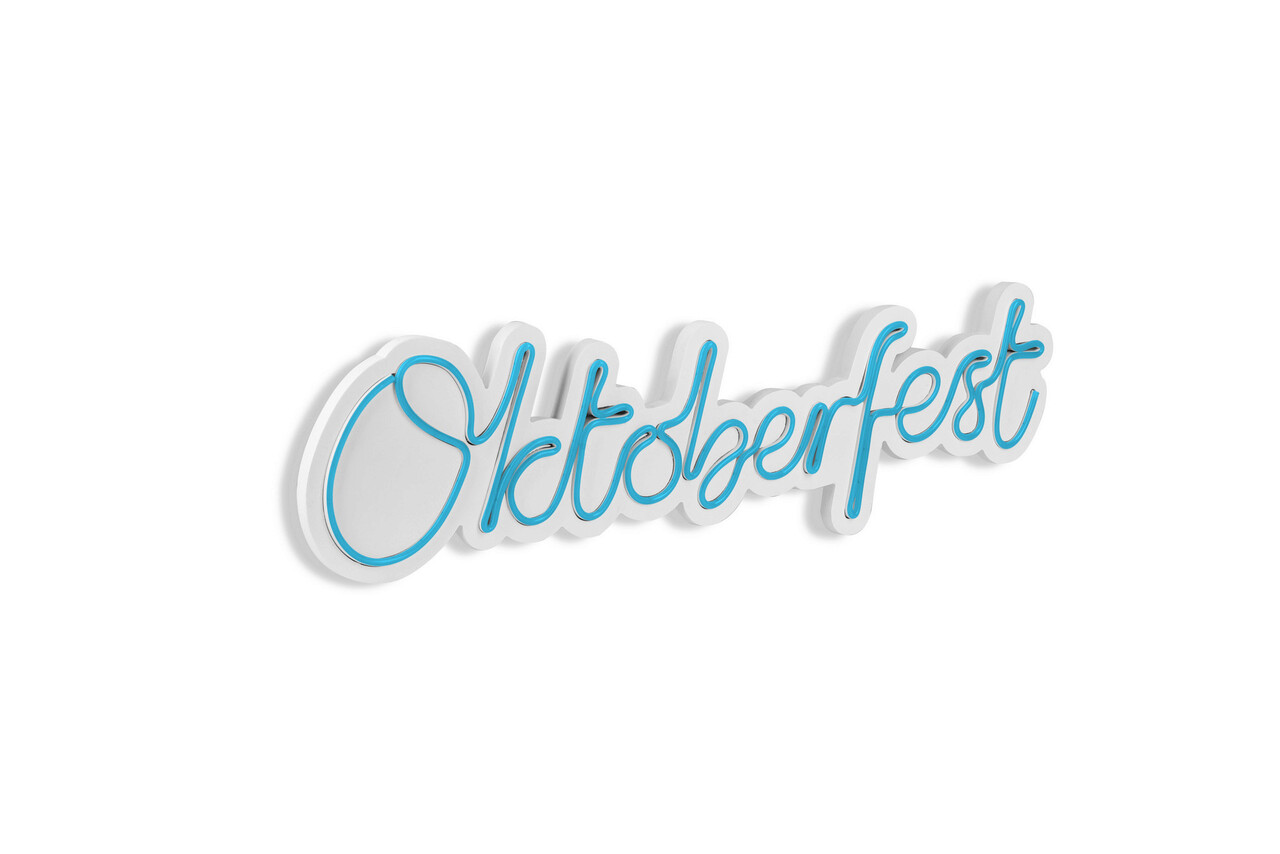 Decoratiune Luminoasa LED, Oktoberfest, Benzi Flexibile De Neon, DC 12 V, Albastru