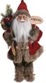 Decoratiune Santa Standing, 22x16x45 cm, plus, multicolor