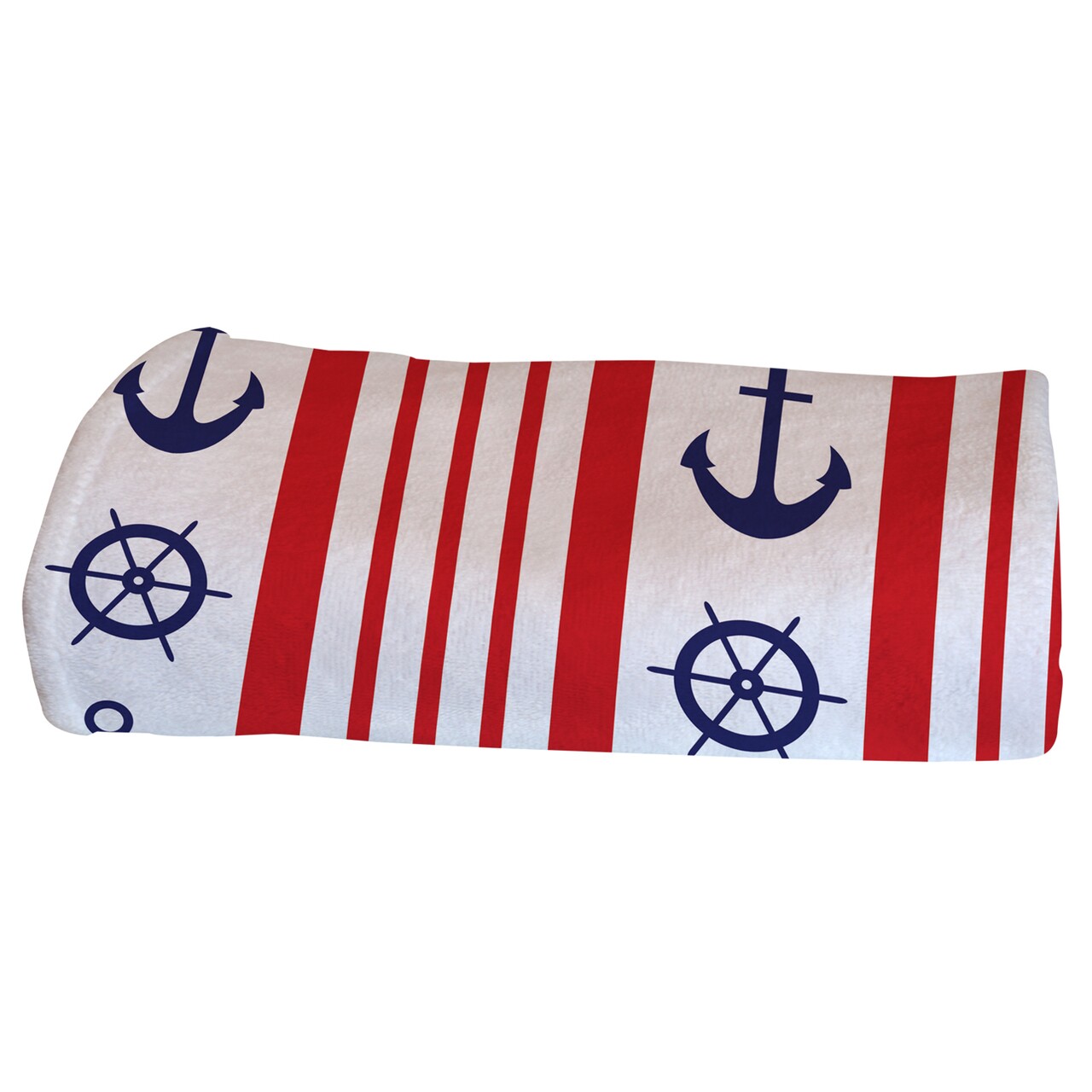 Prosop de plaja Sailing Blue & Red, Oyo Concept, 70x140 cm, policoton, multicolor