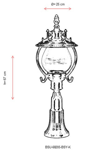 Lampa de exterior, Avonni, 685AVN1347, Plastic ABS, Negru