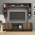 Comoda TV, Mezza, Elegante 1334, Nuc / Negru