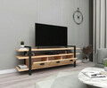 Comoda TV, Woodface, Lucca, 148x47x29.5 cm, Lemn, Natural