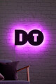 Decoratiune luminoasa LED, Do It, MDF, 60 LED-uri, Roz