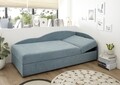 Canapea divan, Laura Denim, 75 x 95 x 201 cm, albastru denim