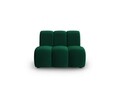 Modul canapea 1 loc fara cotiere, Lupine, Micadoni Home, BL, 90x87x70 cm, catifea, verde bottle