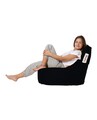 Fotoliu puf, Bean Bag Baton, Ferndale, 70 x 70 cm, poliester impermeabil, negru