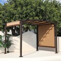 Pavilion pentru gradina / Gazebo, Shadow, L.360 l.269 H.225 cm, otel, maro/bej