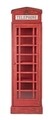 Biblioteca Red Cabin, Bizzotto, 53 x 51.5 x 180 cm, lemn de brad/MDF