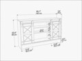 Comoda TV, Retricy, Nisay, 140x35x85 cm, PAL, Safir / Alb