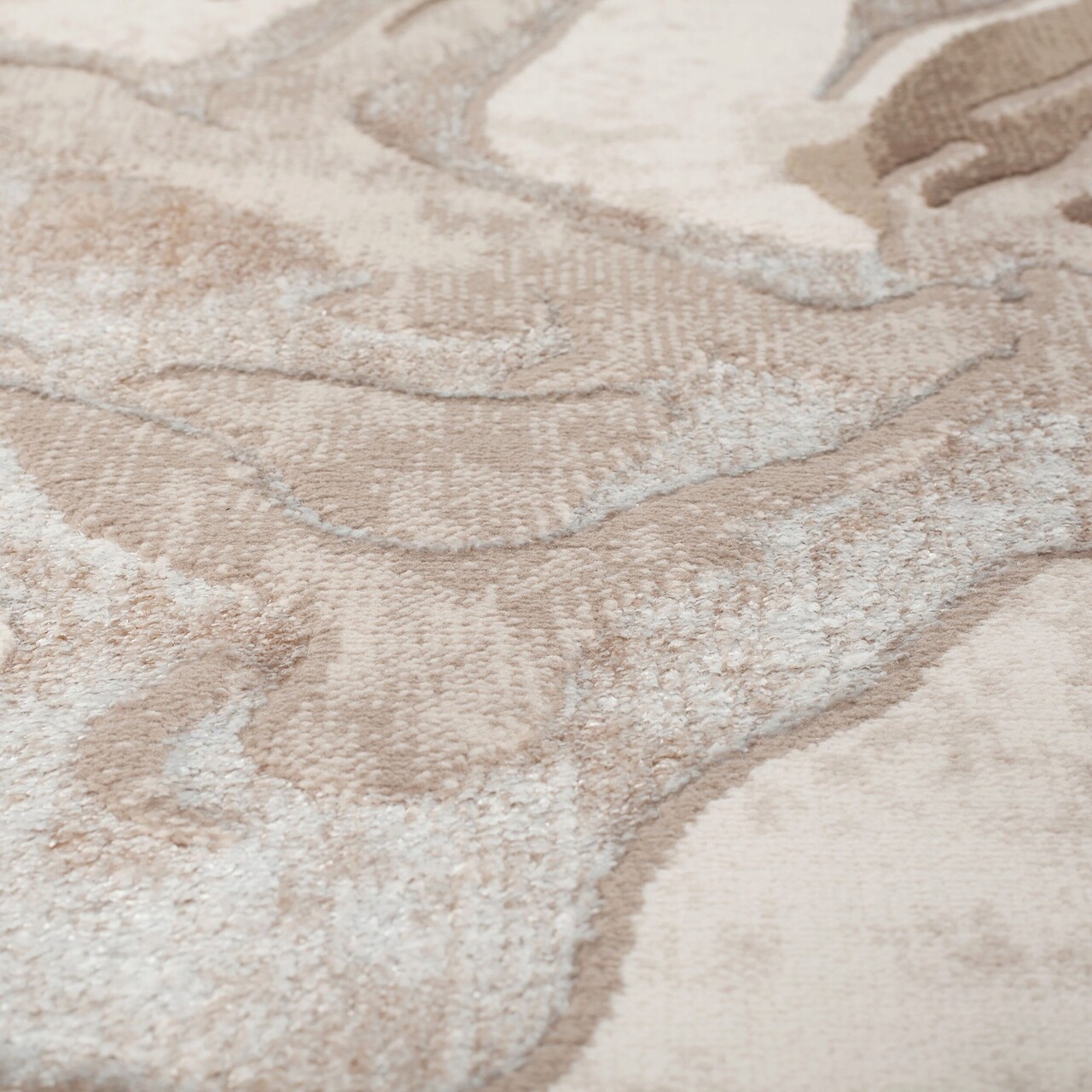 Covor Marbled, Flair Rugs, 60x230 cm, polipropilena/poliester, natural