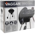 Gratar mobil BBQ, Ø47x80 cm, metal, negru