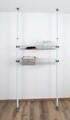 Set 2 cosuri, Wenko, Herkules, 38 x 8 x 94 cm, inox/plastic/polipropilena