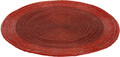 Suport farfurie din margele Red, Excellent Houseware, 35 cm, bumbac/margele din sticla, rosu