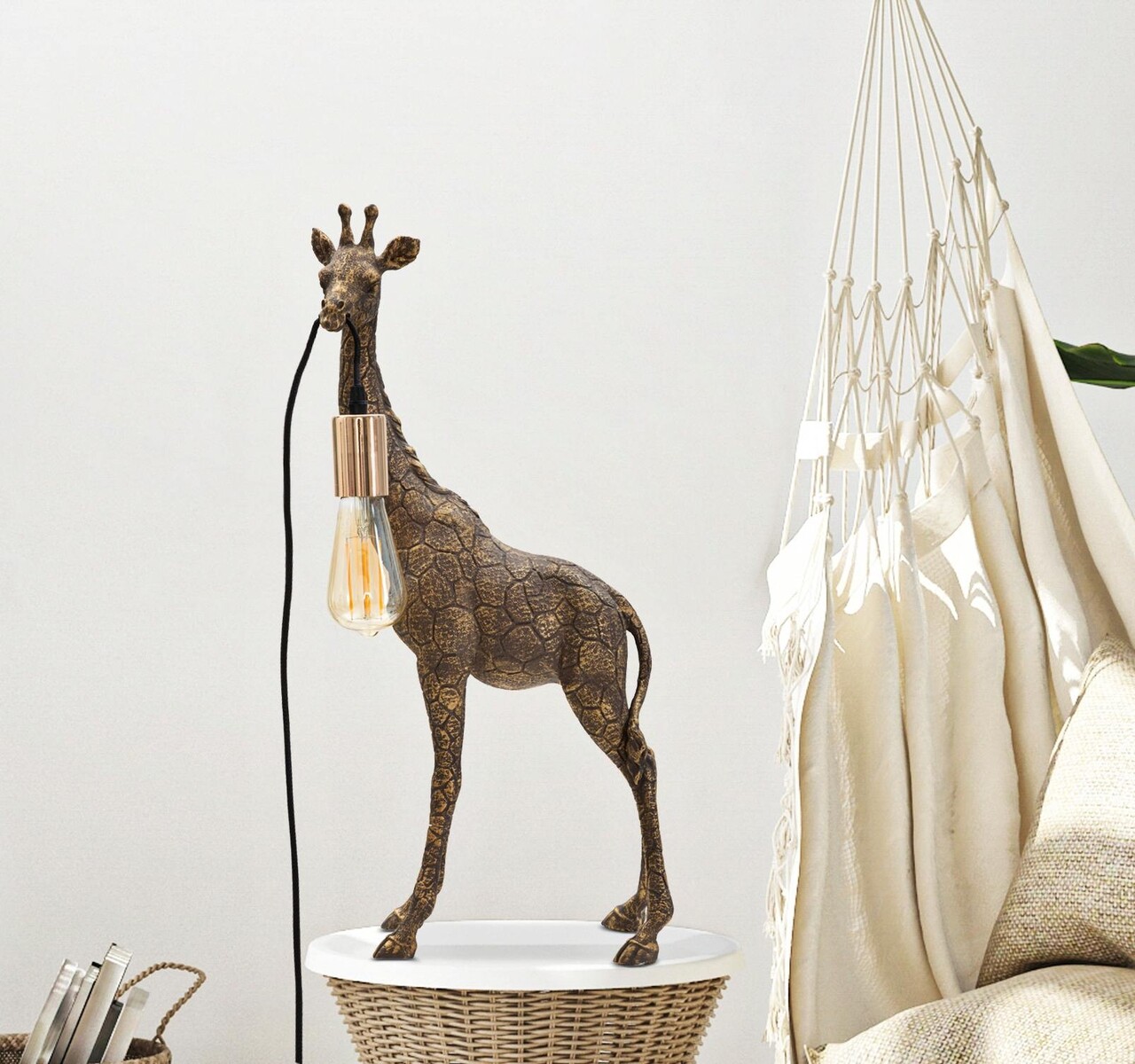 Lampa de masa Giraffe, Mauro Ferretti,  1 x E27, 40W, 28x16x60 cm, auriu - 1 | YEO