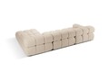 Coltar modular dreapta 4 locuri, Bellis-213, Micadoni Home, 282x155x70 cm, tesatura boucle, bej deschis