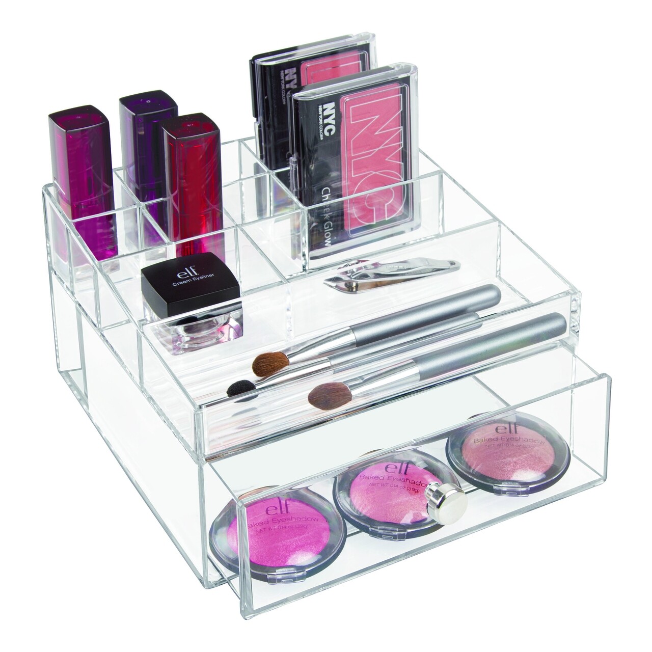 Organizator pentru cosmetice iDesign, 11 compartimente, 16.5x18x10 cm - 2 | YEO