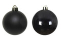 Cutie cu 8 globuri asortate Baubles, Decoris, Ø7 cm, sticla, negru