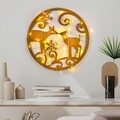 Decoratiune luminoasa XMASGOLD-029, Tanelorn, 60x60 cm, metal, auriu