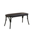 Banca, Vella, Oliver Bench, 100x49x41 cm, PAL, Negru