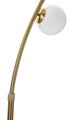 Lampadar Glamy, Mauro Ferretti, 130 x 45 x 220 cm, 6 x E14, 40W, fier/sticla, auriu/alb