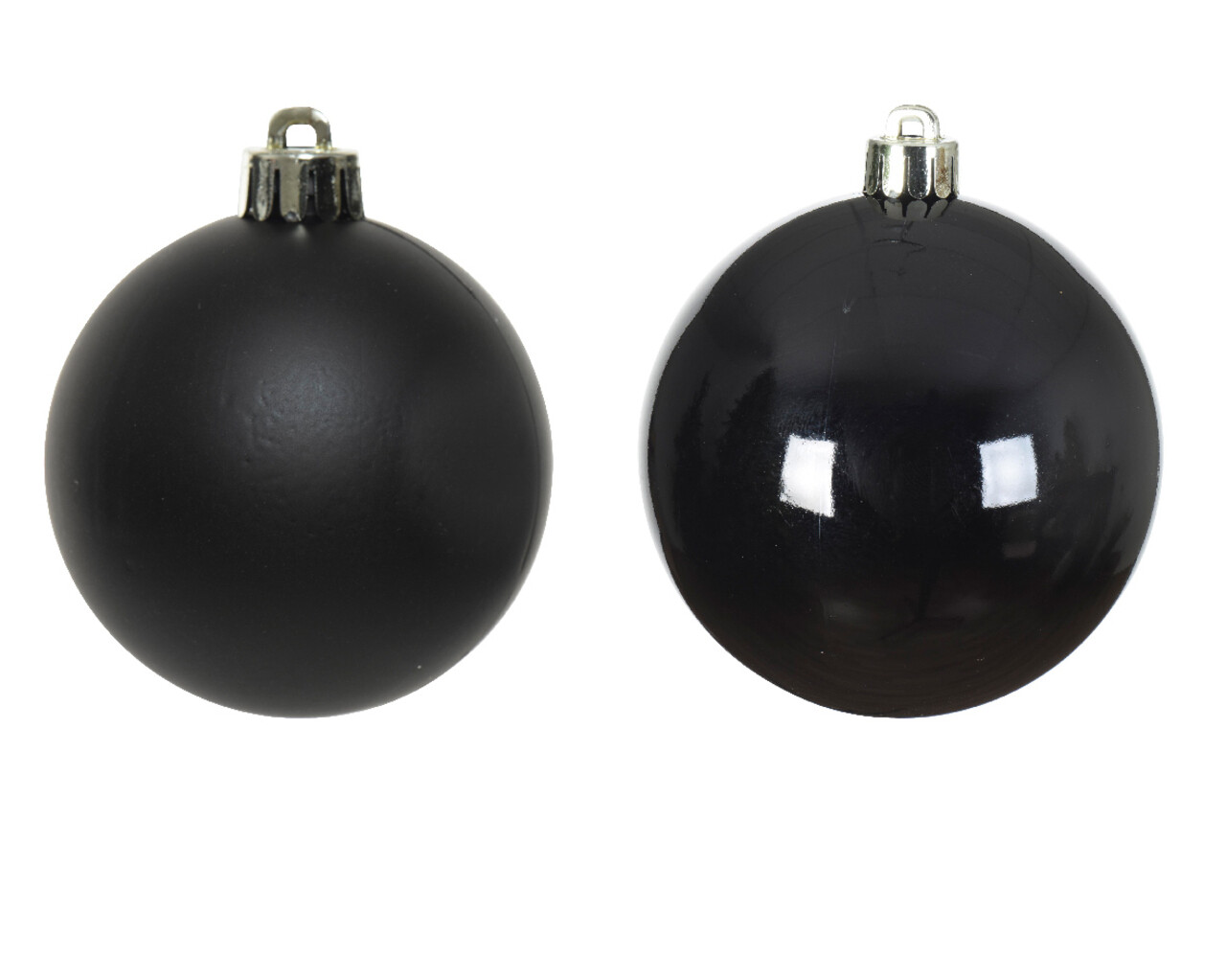 Set 6 globuri Baubles, Decoris, 8 cm, plastic, negru - 1 | YEO