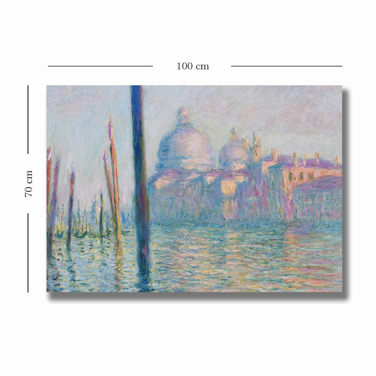 Tablou decorativ, 70100MONET029, Canvas, Lemn, Multicolor