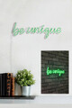 Decoratiune luminoasa LED, Be Unique, Benzi flexibile de neon, DC 12 V, Verde