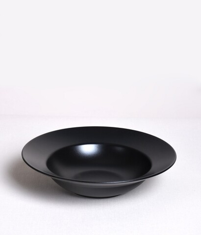 Farfurie PT025126F956, Keramika, 26x26x8 cm, gresie, negru