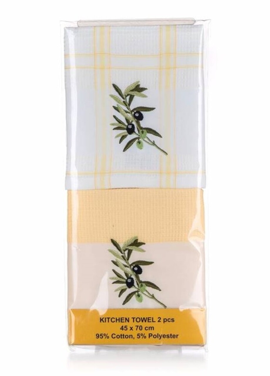 Set 2 Prosoape De Bucatarie Olive Branch, Banquet, 45x70 Cm, Bumbac