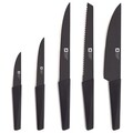 Set 5 cutite cu suport, Richardson Sheffield, Edge Black, inox/lemn, negru