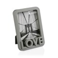 Rama foto Love, Versa, 10x15 cm, plastic, gri