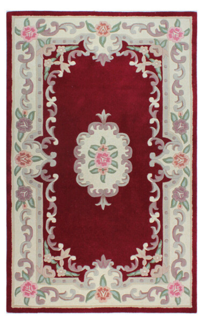 Covor Aubusson Red, Flair Rugs, 150x240 cm, lana, rosu