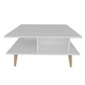 Masuta de cafea, Retricy, Akya Coffee Table, 89x89x44 cm, PAL, Alb