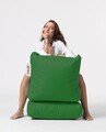 Fotoliu extensibil, Siesta, Ferndale Bean Bag, 55 - 180 cm, poliester impermeabil, verde