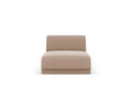 Modul canapea 1 loc fara cotiere, Miley, Micadoni Home, BL, 85x75x74 cm, catifea, cappuccino