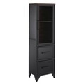 Biblioteca Industrial Tall, Vasagle, 40 x 30 x 140 cm, otel/PAL, negru