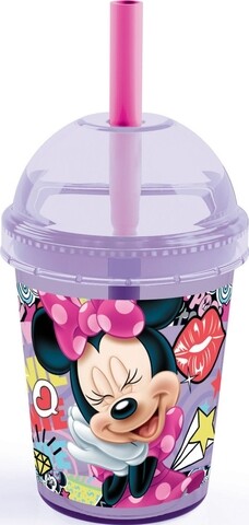 Poza Pahar cu pai Minnie, Disney, 250 ml, plastic