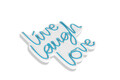 Decoratiune luminoasa LED, Live Laugh Love, Benzi flexibile de neon, DC 12 V, Albastru