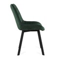 Scaun Colin, Homla, 63x51x88 cm, metal/catifea, verde