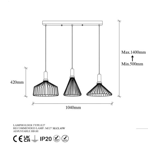 Lustra, Fulgor, 942FLG1428, Metal, Auriu