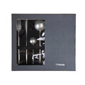 Set tacamuri 16 piese Noia, Homla, 4 persoane, inox, argintiu