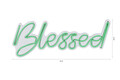 Decoratiune luminoasa LED, Blessed, Benzi flexibile de neon, DC 12 V, Verde