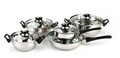 Set de gatit 10 piese, Apetit, inox/sticla