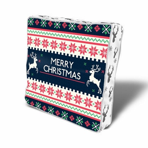 Poza Perna decorativa Merry Christmas w deer, Christmas, 43x43 cm, policoton, multicolor