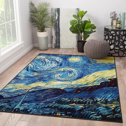 Covor Stars, Oyo Concept, 140x220 cm, poliester, multicolor