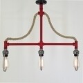 Candelabru All Design, metal, 70x9x65 cm, Red