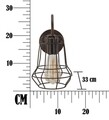 Aplica de perete, Industry B, Mauro Ferretti, 33 x 27.5 cm, 1 x E27, 20W, fier