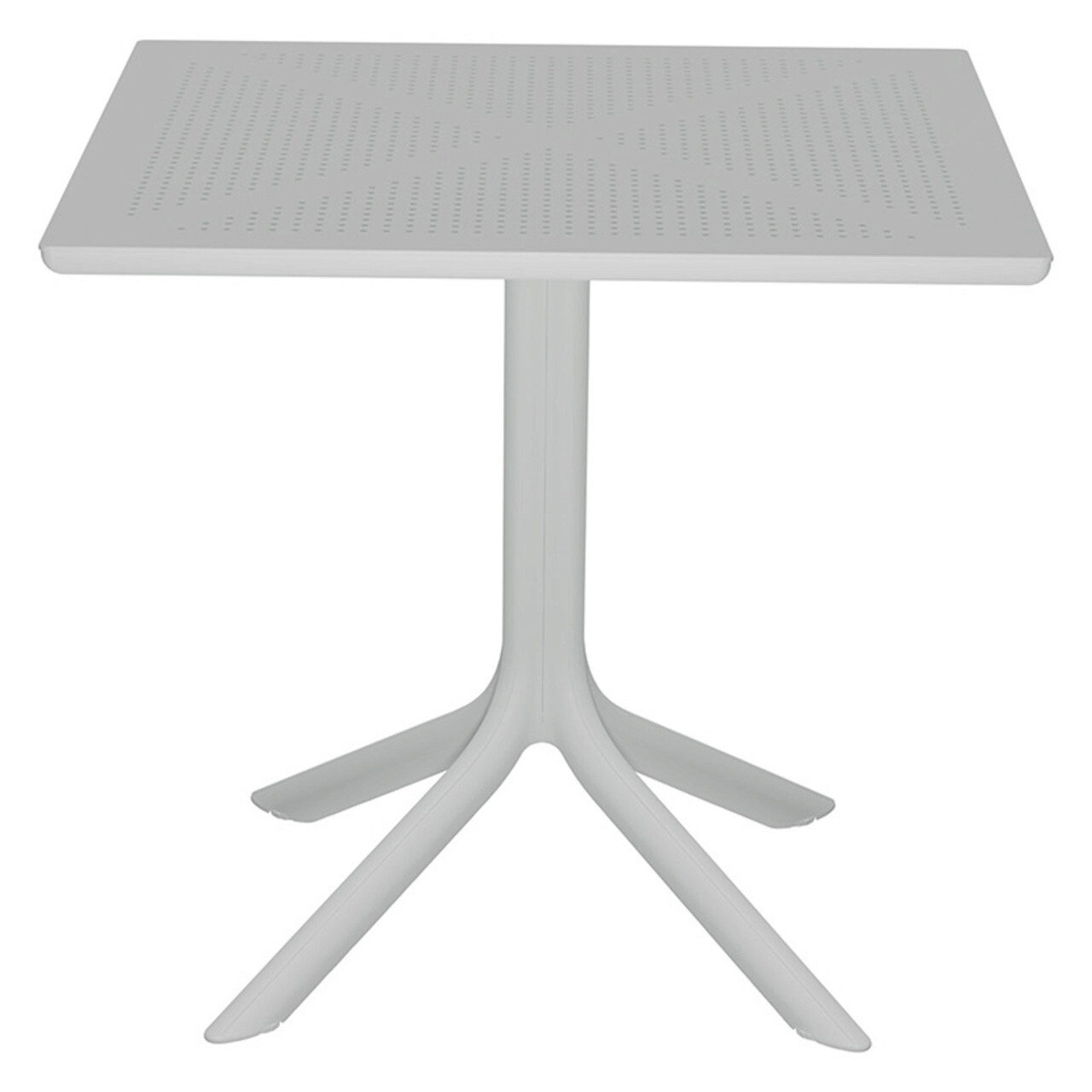 Set mobilier de gradina 3 piese Groovy-Integral, Pakoworld, masa cu 2 scaune, 80x80x74.5 cm, polipropilena, alb